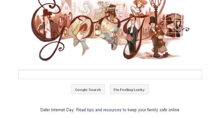 Google il omagiaza pe Charles Dickens, la 200 de ani de la nasterea scriitorului britanic