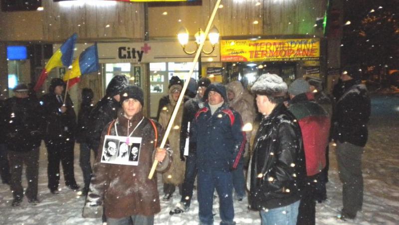 Protest la -17ºC la Suceava: 