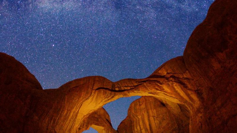 FOTO! Vezi imagini spectaculoase cu Calea Lactee, fotografiata in statul american Utah!