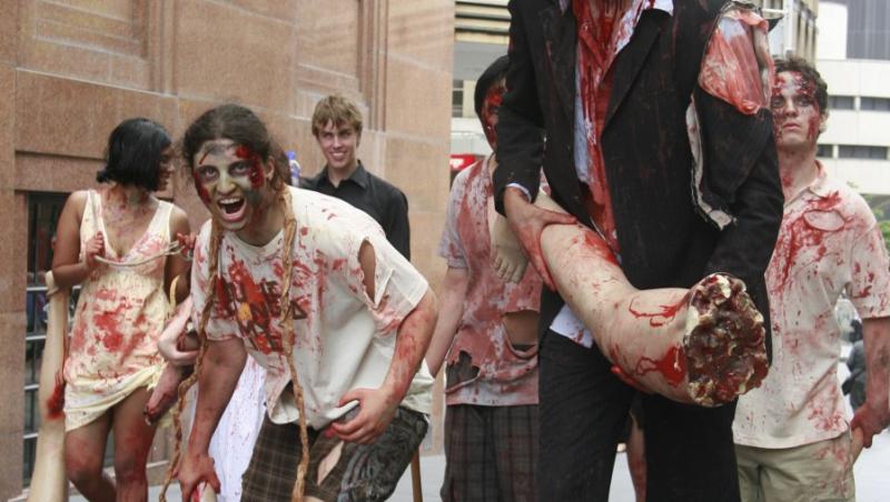 FOTO! Capitala Australiei a fost invadata de sute de zombii!