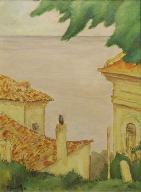 Pictura „Peisaj la malul marii”, de Tonitza, scoasa la licitatie