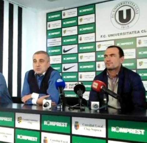 Antrenorul Ionut Badea si directorul sportiv Felix Grigore si-au dat demisia de la U Cluj