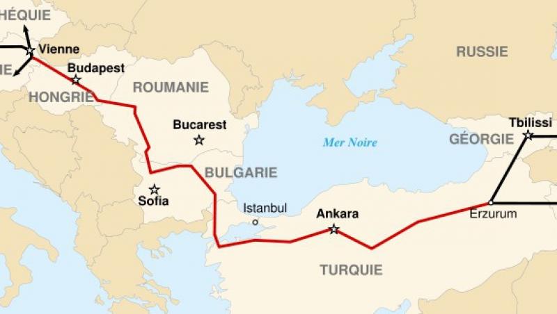 FT: Varianta redusa a gazoductului Nabucco, pe ruta Bulgaria-Romania-Austria
