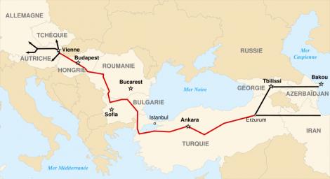 FT: Varianta redusa a gazoductului Nabucco, pe ruta Bulgaria-Romania-Austria