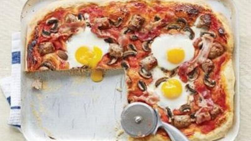 Reteta zilei: Pizza pentru micul dejun
