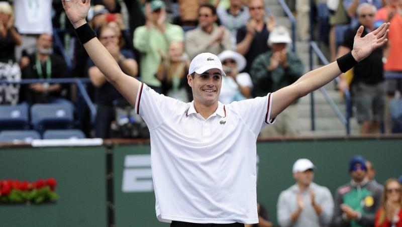 Isner, in finala de la Indian Wells, dupa ce l-a invins pe Djokovic