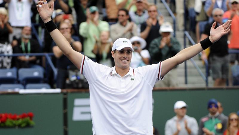 Isner, in finala de la Indian Wells, dupa ce l-a invins pe Djokovic