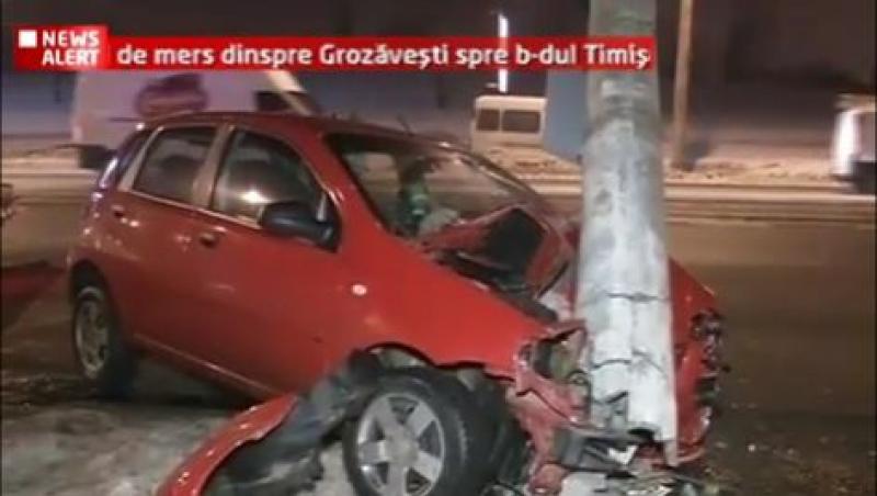 Accident grav in Capitala in zona Vasile Milea: Traficul, blocat