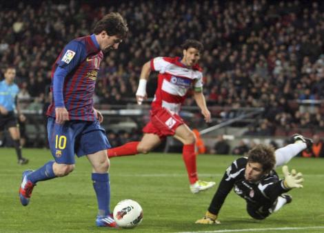 Barcelona - Granada 5-3 / Messi a devenit cel mai bun marcator din istoria catalanilor