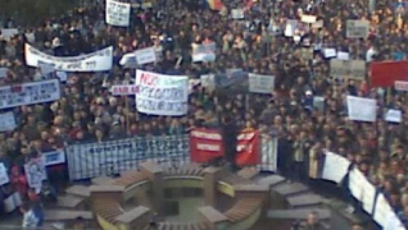 Peste 5.000 de persoane au protestat la Barlad impotriva exploatarii gazelor de sist