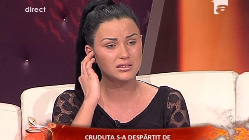 Daniela Crudu, arsa cu tigara pe fata de Mihai Costea