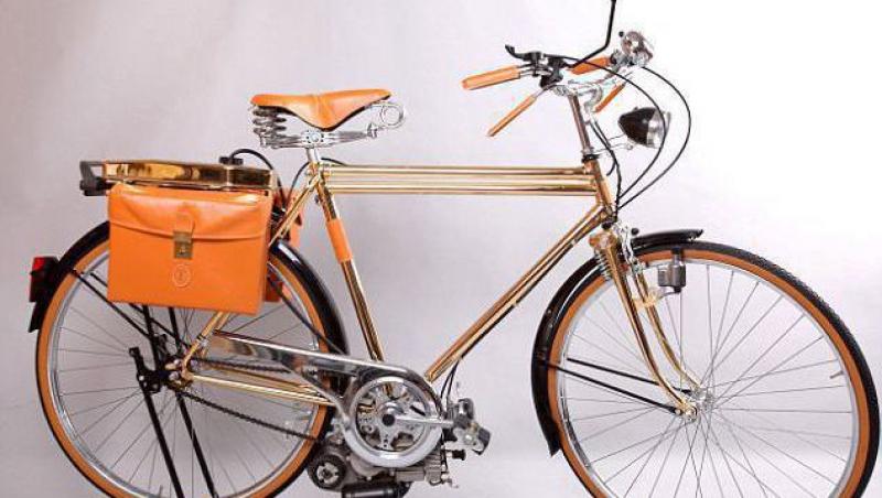 FOTO! Bicicleta rara din aur, scoasa la licitatie!