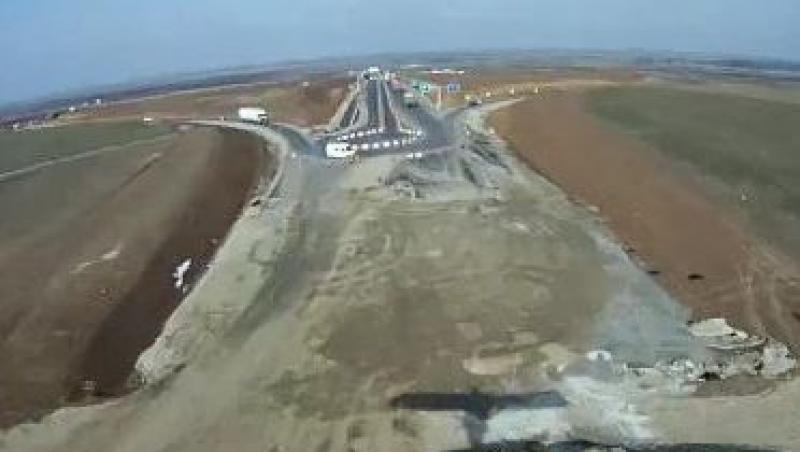 VIDEO! Muncitorii de pe santierul autostrazii Arad - Nadlac, neplatiti