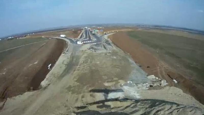 VIDEO! Muncitorii de pe santierul autostrazii Arad - Nadlac, neplatiti