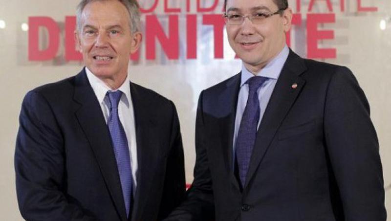 Ponta: Tony Blair mi-a confirmat programul meu economic foarte pragmatic
