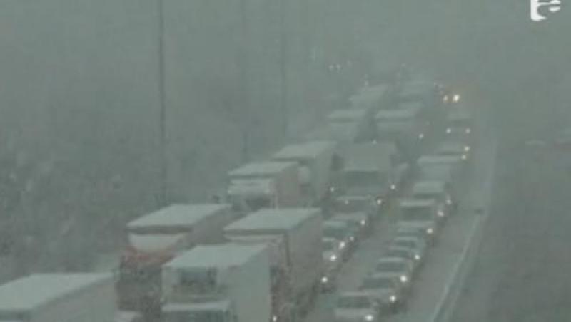 Iarna nu se lasa! Furtunile de zapada au facut ravagii in Franta si Belgia
