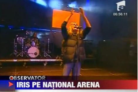 VIDEO! Iris va sustine un concert spectaculos pe Arena Nationala