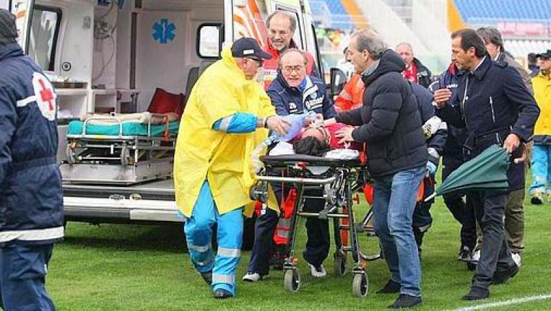 VIDEO! Tragedie in fotbalul italian: Un jucator al formatiei Livorno a murit dupa ce a suferit un infarct pe teren