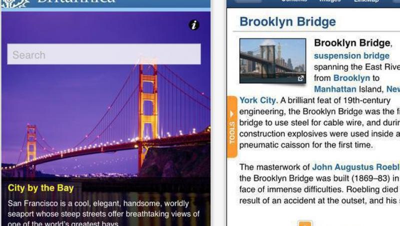 Enciclopedia Britannica este disponibila in versiunea pentru iPad si iPhone