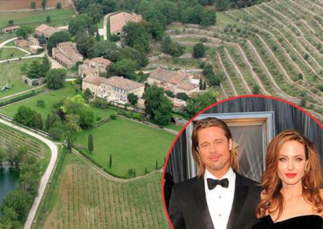 FOTO! Brad Pitt si Angelina Jolie, nunta in castelul lor din Franta