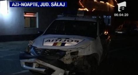 VIDEO! Un politist din Salaj a provocat un accident rutier, ranind un pasager