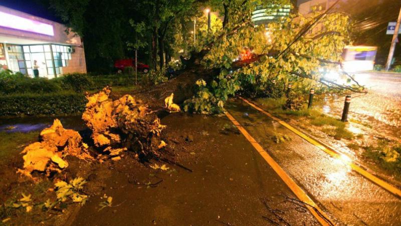 Transportul in comun din Bucuresti, afectat de furtuna