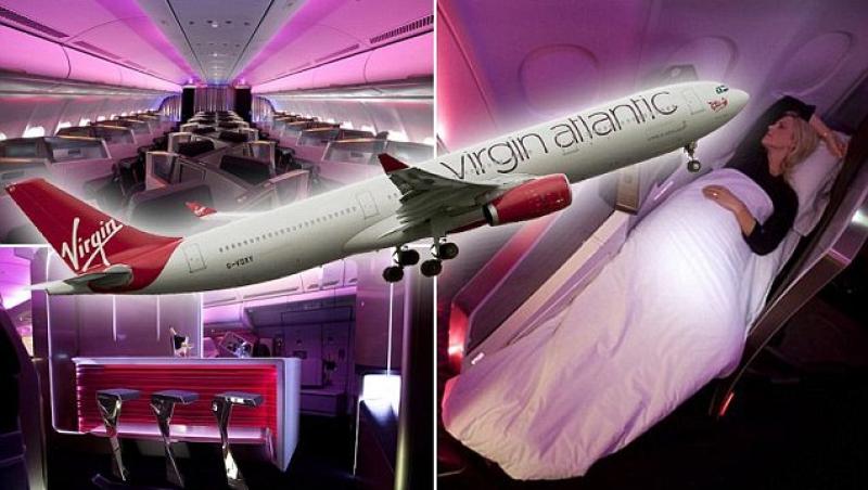 Avionul Airbus a introdus cabina de zbor fuchsia