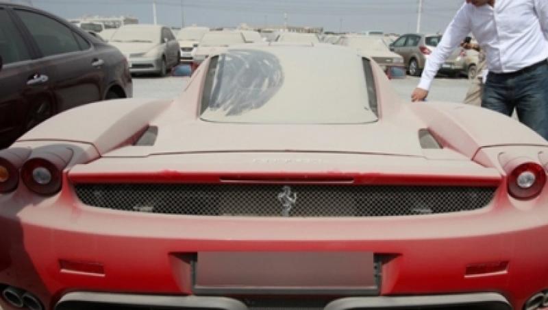 Politia din Dubai va licita un Ferrari Enzo abandonat