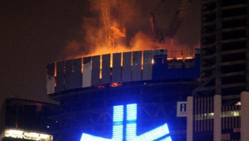 Turnul Federatiei din Moscova, afectat de un incendiu puternic