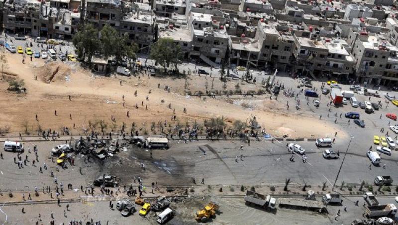 Zi insangerata la Damasc: 55 de morti si 372 de raniti, in doua atentate sinucigase