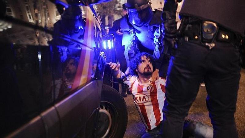 Bucurie cu violente la Madrid dupa finala EL: 13 oameni raniti