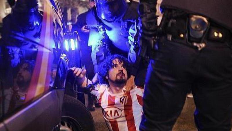 Bucurie cu violente la Madrid dupa finala EL: 13 oameni raniti