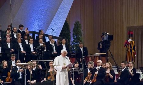 VIDEO! Concert pentru Papa Benedict al XVI-lea, la sapte ani de la numirea sa in fruntea Bisericii Catolice