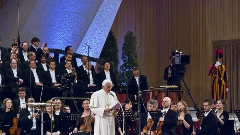 VIDEO! Concert pentru Papa Benedict al XVI-lea, la sapte ani de la numirea sa in fruntea Bisericii Catolice