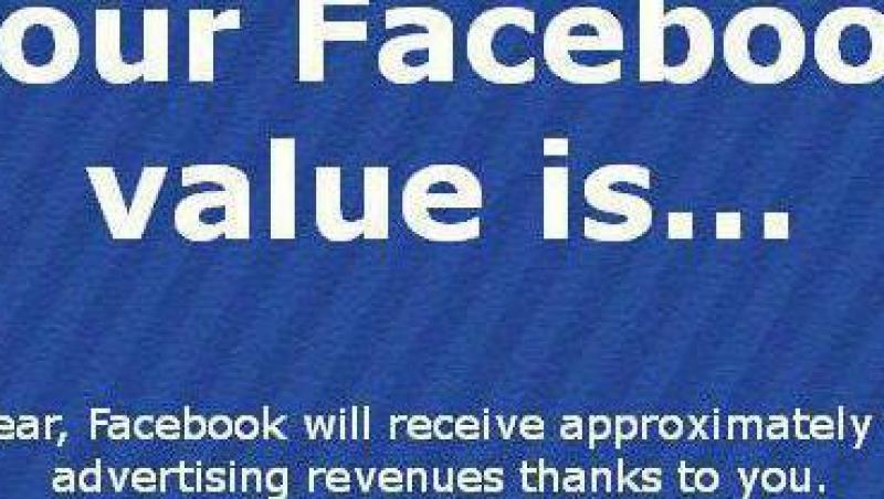 Acum poti afla cati bani castiga Facebook de pe urma contului tau