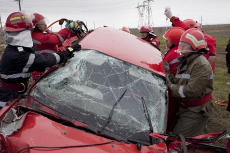 Accident pe DN1: sensul spre Bucuresti este blocat