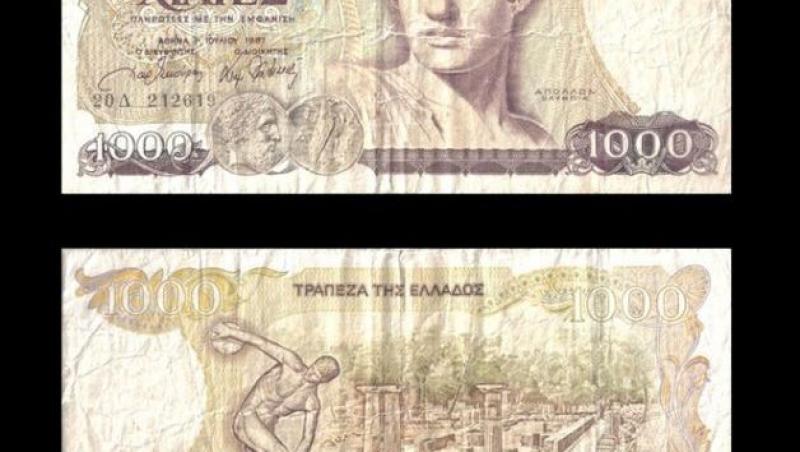 Tipografia britanica de bancnote a pregatit negativele cu Drahme