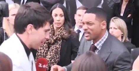 VIDEO! Will Smith a pleznit un jurnalist care a incercat sa il sarute