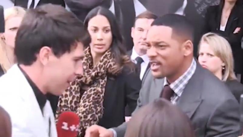 VIDEO! Will Smith a pleznit un jurnalist care a incercat sa il sarute