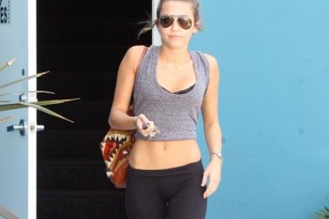 Miley Cyrus, dependenta de sport
