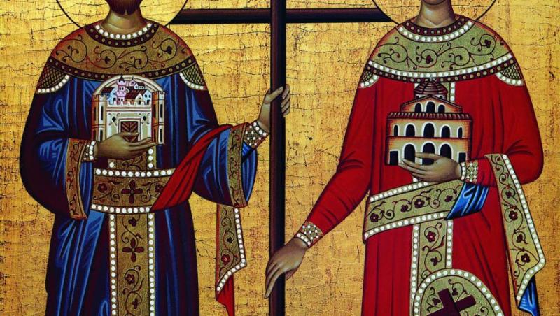 Sfintii Constantin si Elena sunt sarbatoriti astazi de toti crestinii