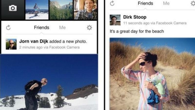 Facebook a lansat o aplicatie foto pentru telefoanele mobile