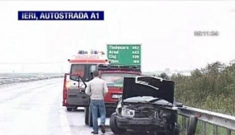 VIDEO! Accident spectaculos pe autostrada Bucuresti - Pitesti
