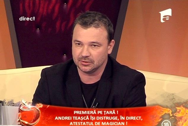 VIDEO! Prea multe deziluzii: Magicianul Andrei Teasca si-a ars diplomele in direct!