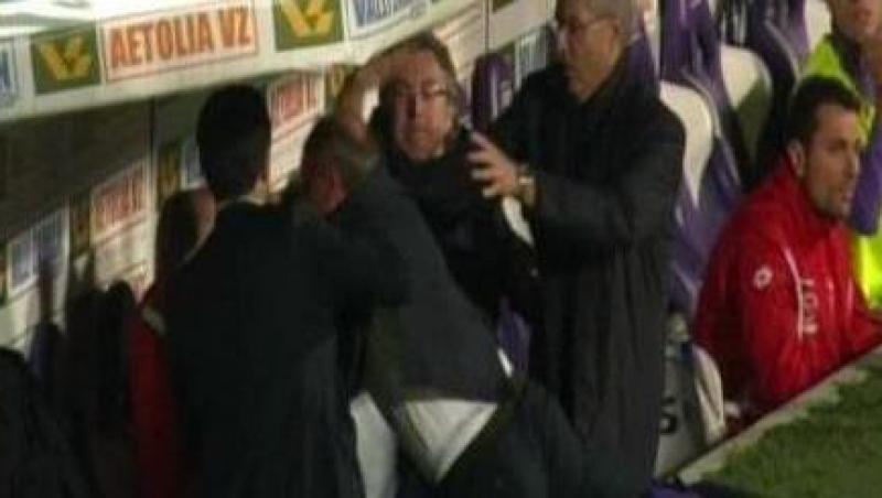 VIDEO! Delio Rossi, demis si suspendat 3 luni, dupa ce si-a agresat propriul jucator in meciul Fiorentina-Novarra