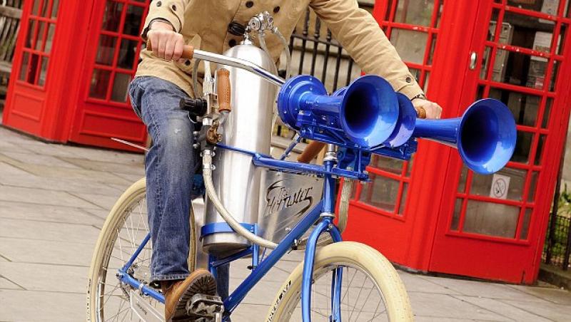 Un britanic a inventat un claxon de bicicleta mai zgomotos decat un avion