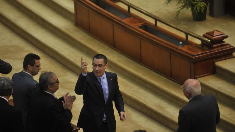 UPDATE! Guvernul Ponta a fost validat cu 284 de voturi 