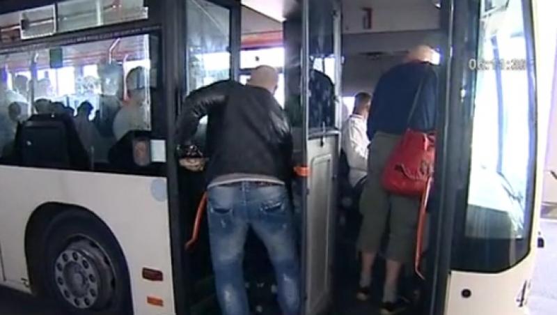 VIDEO! Aglomeratie in autobuzele turistice in ziua finalei Europa League