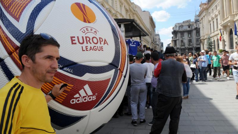 VIDEO! Bucuresti - capitala fotbalului european: Strazile, invadate de suporteri spanioli