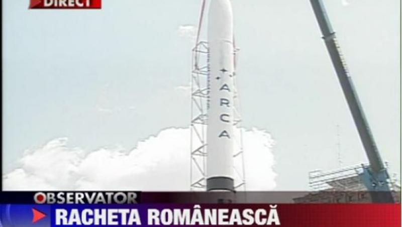 O racheta a fost expusa in Piata Victoriei din Capitala